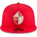 Men's San Francisco 49ers New Era Scarlet Omaha Throwback 59FIFTY Fitted Hat 3184528